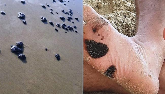 Manchas de óleo atingem Praia do Futuro, em Fortaleza, e outras nove praias do litoral do Ceará