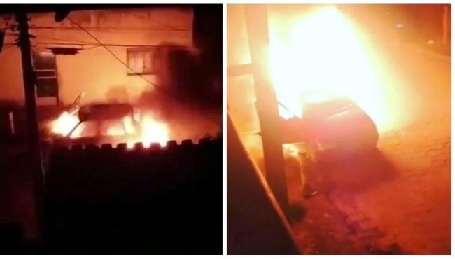 Mulher incendeia carro com o ex dentro e homem fica gravemente ferido