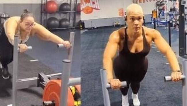 Mulher surpreende com ‘antes e depois’ após 2 anos de academia