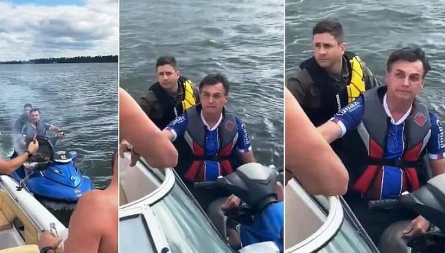 No dia em que Brasil atinge 10 mil mortes, Bolsonaro passeia de jet ski