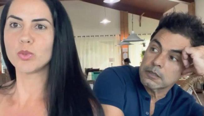 Noiva de Zezé, após barraco e tapa em camarim, detona em recado para a mulher de Luciano