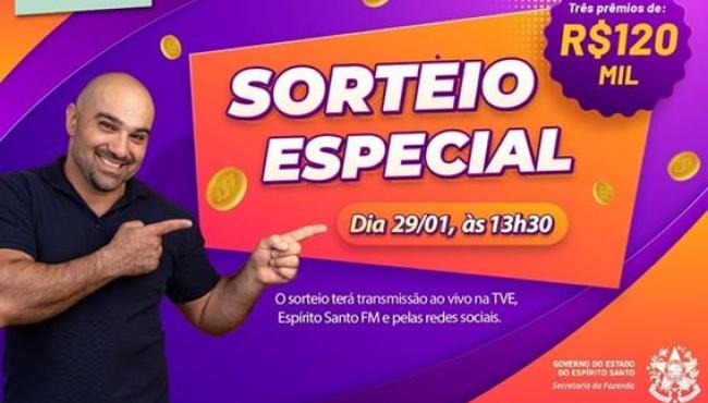 Nota Premiada Capixaba distribui prêmios de até R$ 120 mil nesta quinta-feira (29)