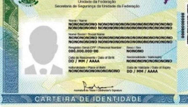 Nova Carteira de Identidade Nacional começa ser emitida nesta terça-feira (26)