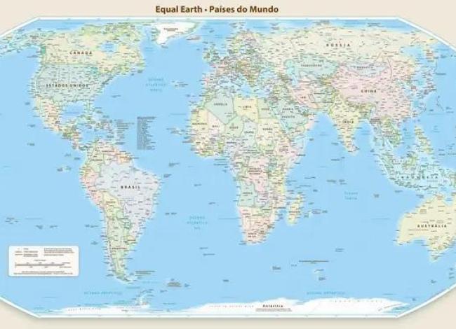 Novo mapa-múndi corrige tamanho da África, América do Sul e Ásia