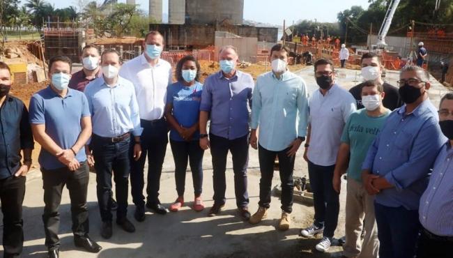 Casagrande visita obras da Terceira Ponte começam também no trecho de Vila Velha, no ES