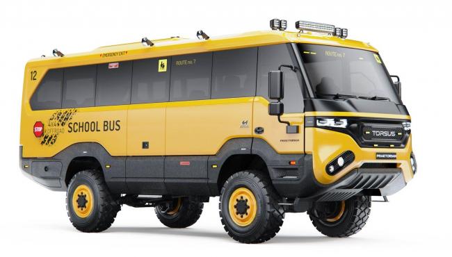 Ônibus 4x4, Torsus Praetorian ganha versão de transporte escolar