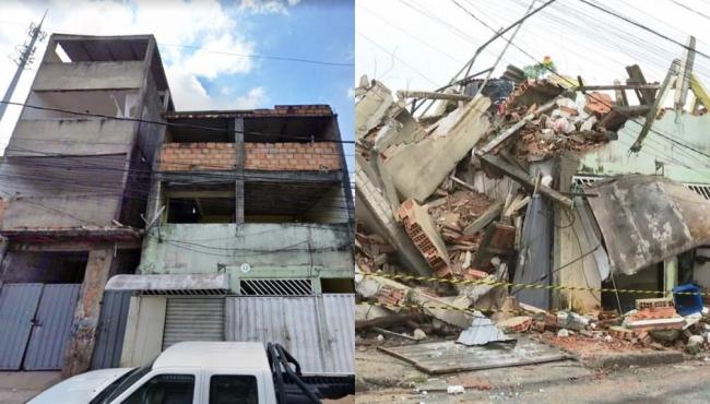 Prédios desabam em BH; bebê de 1 ano e 8 meses e homem morrem