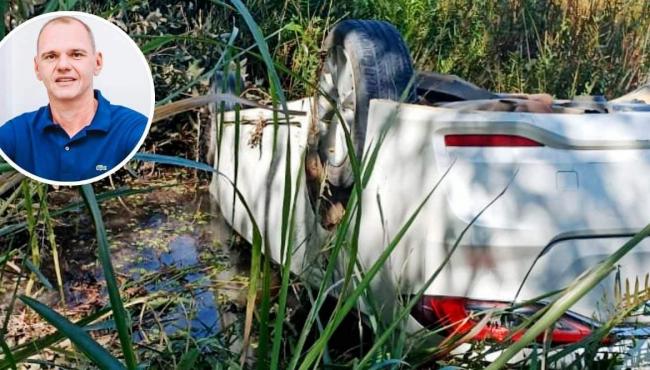 Prefeito de Sooretama sofre acidente de carro em Aracruz, ES