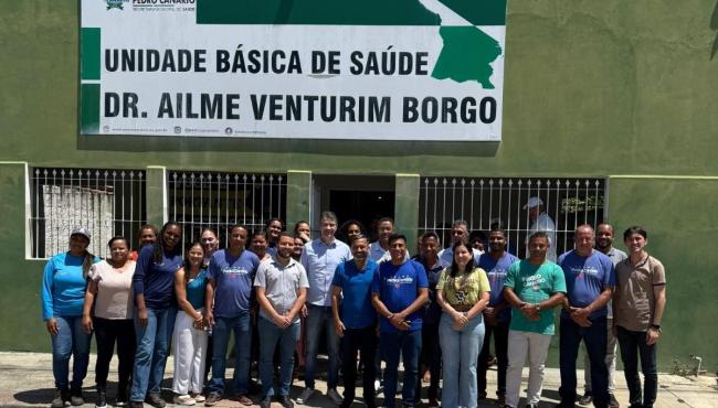 Prefeito Kleilson recebe secretário estadual de Saúde para assinatura de ordem de serviço e inaugurações em Pedro Canário, ES