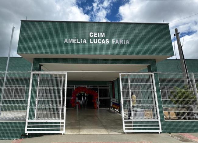 Prefeito Kleilson Rezende inaugura CEIM Amélia Lucas Faria, no distrito de Cristal do Norte, em Pedro Canário, ES