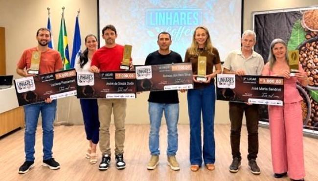 Produtor da região de Santa Cruz de Terra Alta, em Linhares, no ES,  é o grande vencedor do Linhares Coffee