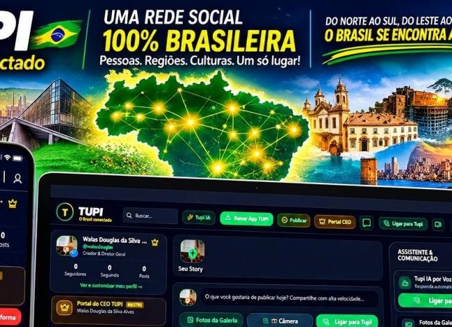 Revolução digital brasileira: TUPI nasce em Conceição da Barra, no ES, e conecta o país pela soberania tecnológica