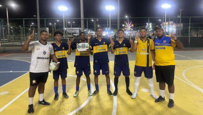 Riquelme marca seis gols e Conceição da Barra estreia com goleada na Taça Regional de Futsal Sub-18