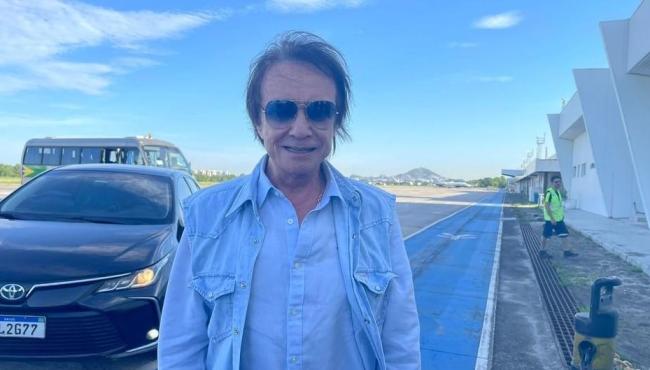 Roberto Carlos chega a Vitória; rei vai fazer dois shows no ES em comemoração aos 82 anos