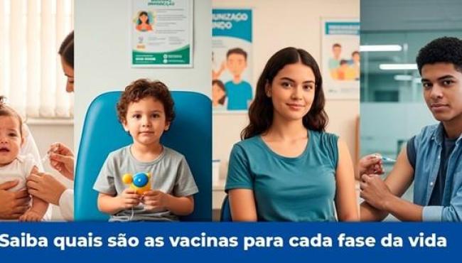 Saiba quais são as vacinas para cada fase da vida