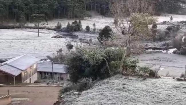 Santa Catarina registra -6ºC e geada nesta segunda-feira (19)