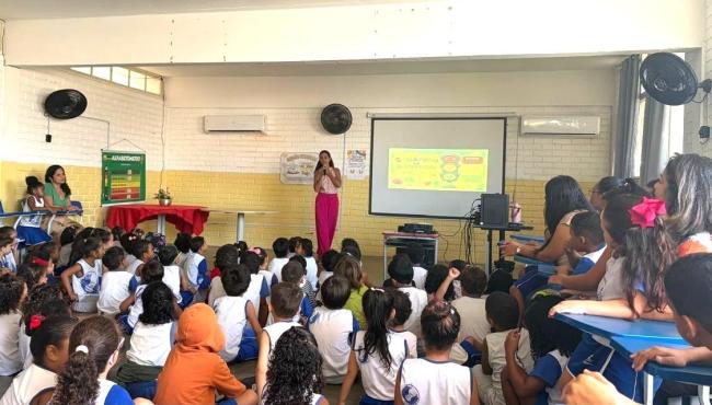 Secretaria de Saúde de Conceição da Barra, no ES, realiza ação de educação alimentar nas escolas em parceria com a Educação