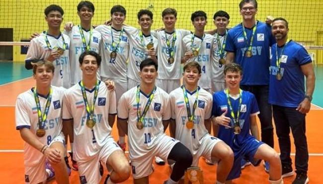 Seleção do Espírito Santo conquista título brasileiro sub-16 de vôlei