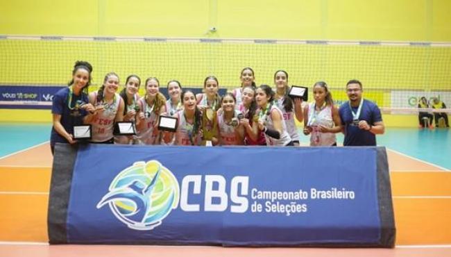 Seleção feminina de vôlei do Espírito Santo conquista título inédito e sobe para Divisão Especial