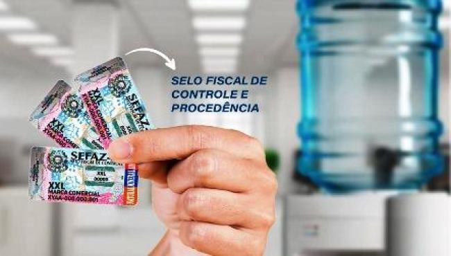 Selo Fiscal de Controle de Procedência água em galões de 20 litros passa a ser obrigatório no ES