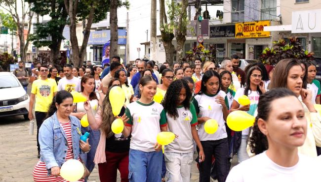 Setembro Amarelo: caminhada reforça a importância do acolhimento e da saúde mental em Boa Esperança, no ES,