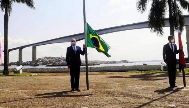 Solenidade restrita marca celebração do dia 7 de setembro pelo Governo do ES