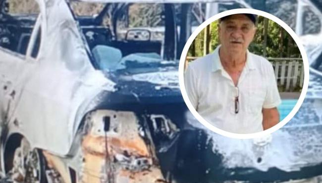 Taxista desaparece e carro é encontrado incendiado no Sul do ES