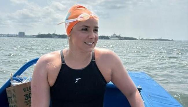 Thaís Sant’Ana é a primeira mulher capixaba a completar a volta à ilha de Manhattan