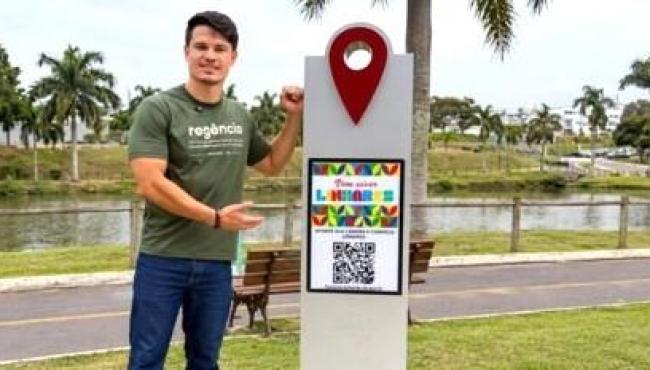 Turismo instala placas com QR Code para facilitar acesso aos destinos e empreendimentos de Linhares, no ES