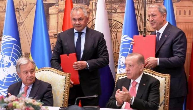 Ucrânia e Rússia assinam acordo para exportação de grãos pelo Mar Negro