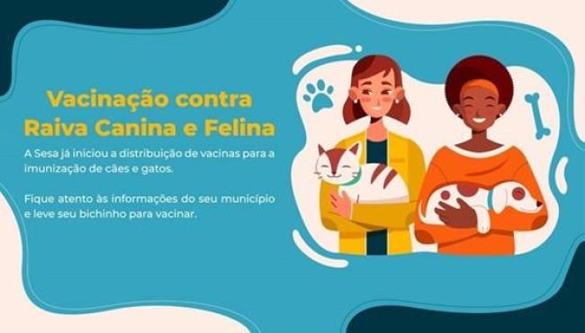Vacinas para campanha contra raiva em cães e gatos estão disponíveis
