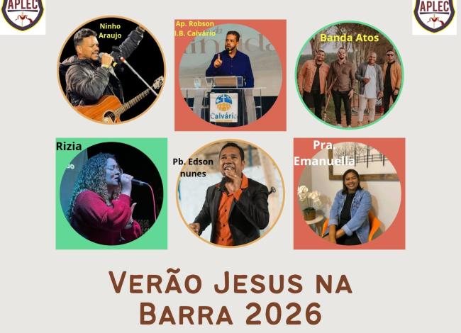 “Verão Jesus na Barra” reúne grandes nomes da música gospel nos dias 20 e 21 em Conceição da Barra, ES