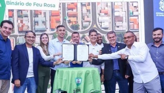 Vice-governador do Espírito Santo, Ricardo Ferraço, autoriza obras do Binário de Feu Rosa, na Serra