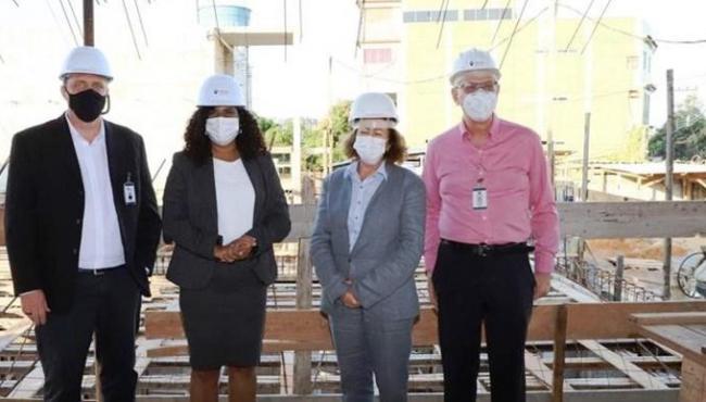 Vice-governadora do ES, visita obras de ampliação da unidade oncológica do Hospital Evangélico