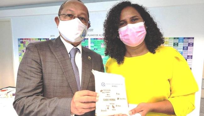 Vice-governadora do ES, Jacqueline Moraes, recebe embaixador de Cabo Verde