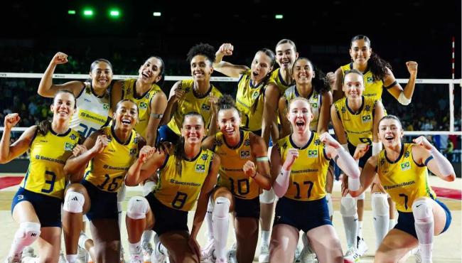 Vôlei: Brasil permanece com 100% de aproveitamento no Mundial